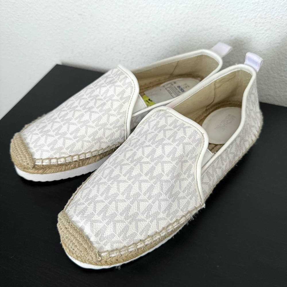 Michael Kors Cream and Tan Espadrilles